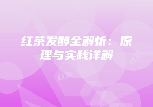 红茶发酵全解析：原理与实践详解