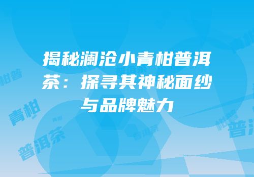 揭秘澜沧小青柑普洱茶：探寻其神秘面纱与品牌魅力