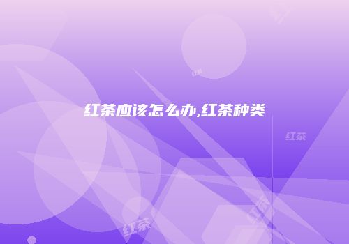 红茶应该怎么办,红茶种类