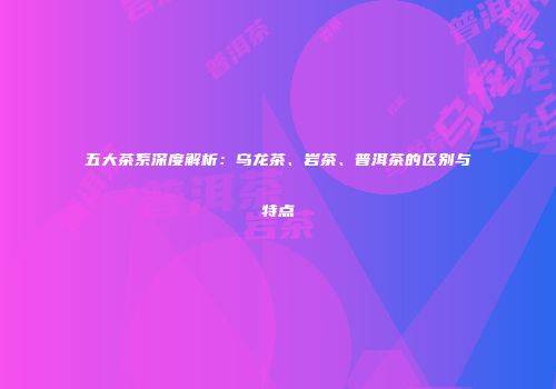 五大茶系深度解析：乌龙茶、岩茶、普洱茶的区别与特点