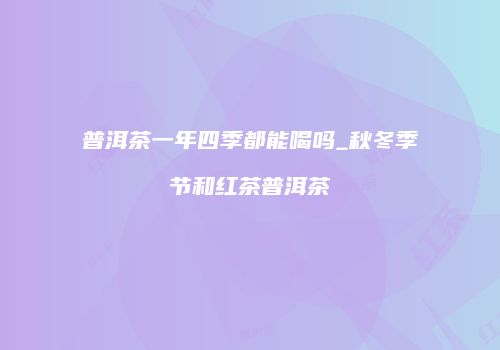 普洱茶一年四季都能喝吗_秋冬季节和红茶普洱茶