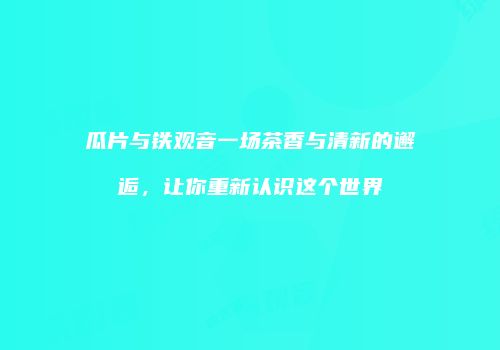 瓜片与铁观音一场茶香与清新的邂逅，让你重新认识这个世界