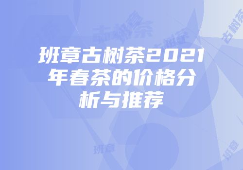 班章古树茶2021年春茶的价格分析与推荐