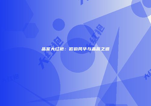 品鉴大红袍：岩韵风华与品茗之道