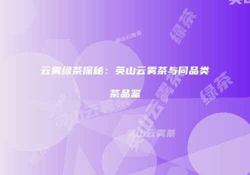 云雾绿茶探秘：英山云雾茶与同品类茶品鉴
