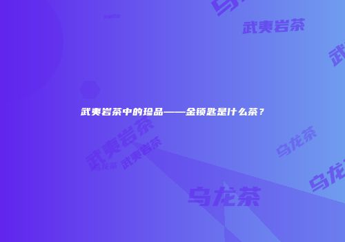 武夷岩茶中的珍品——金锁匙是什么茶？
