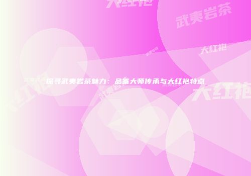 探寻武夷岩茶魅力：品鉴大师传承与大红袍特点
