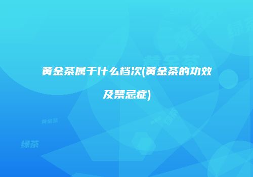 黄金茶属于什么档次(黄金茶的功效及禁忌症)