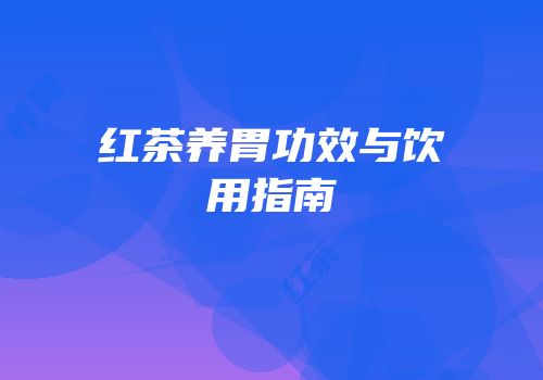 红茶养胃功效与饮用指南