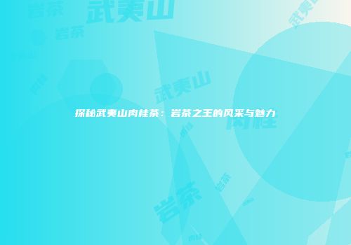 探秘武夷山肉桂茶：岩茶之王的风采与魅力