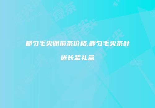 都匀毛尖明前茶价格,都匀毛尖茶叶送长辈礼盒