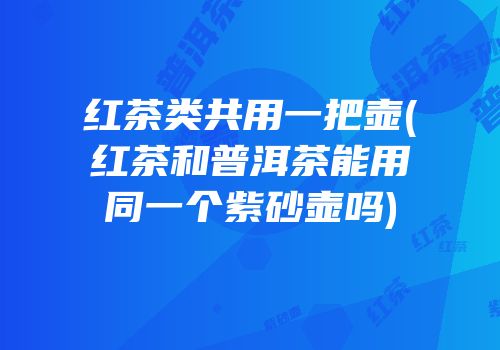 红茶类共用一把壶(红茶和普洱茶能用同一个紫砂壶吗)