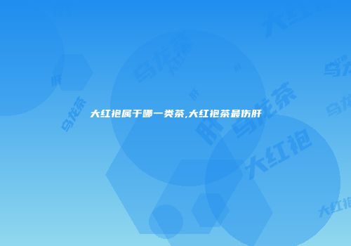 大红袍属于哪一类茶,大红袍茶最伤肝