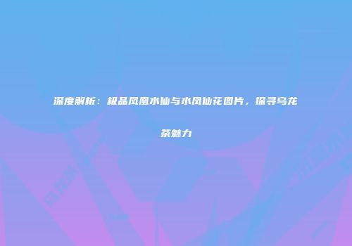 深度解析：极品凤凰水仙与水凤仙花图片，探寻乌龙茶魅力