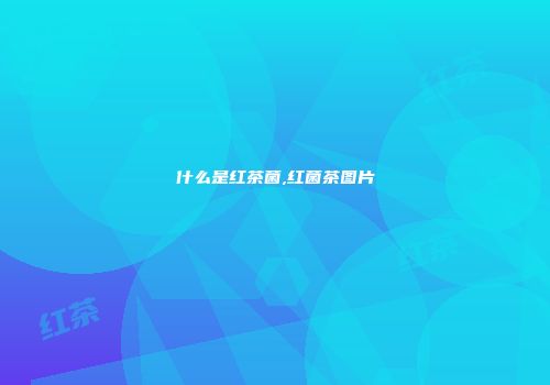 什么是红茶菌,红菌茶图片