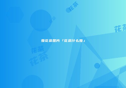 雪花茶图片「花茶什么雪」
