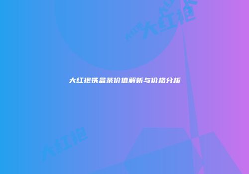 大红袍铁盒茶价值解析与价格分析