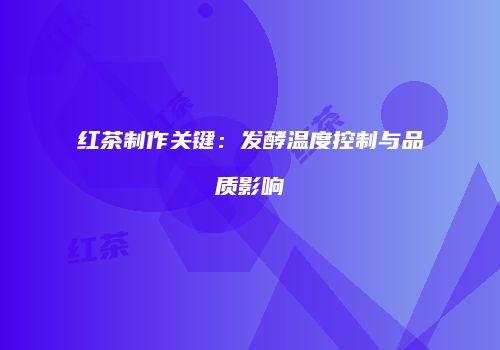 红茶制作关键：发酵温度控制与品质影响
