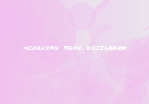 大红袍茶文化解析：风味特点、烘焙工艺与选购指南