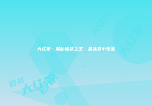 大红袍：探秘岩茶之王，品味茶中珍宝