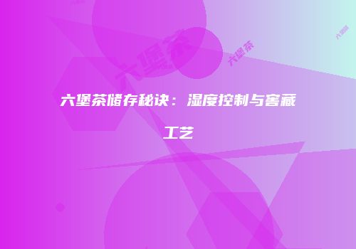 六堡茶储存秘诀：湿度控制与窖藏工艺