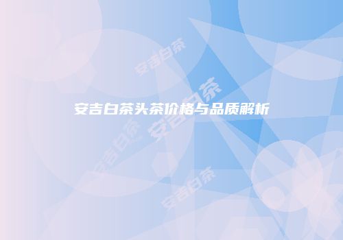 安吉白茶头茶价格与品质解析