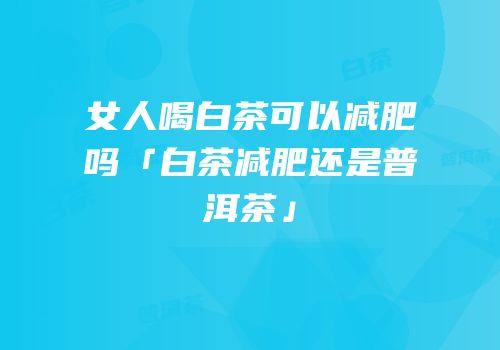 女人喝白茶可以减肥吗「白茶减肥还是普洱茶」