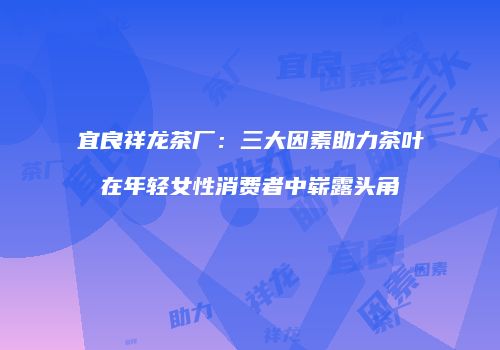 宜良祥龙茶厂：三大因素助力茶叶在年轻女性消费者中崭露头角