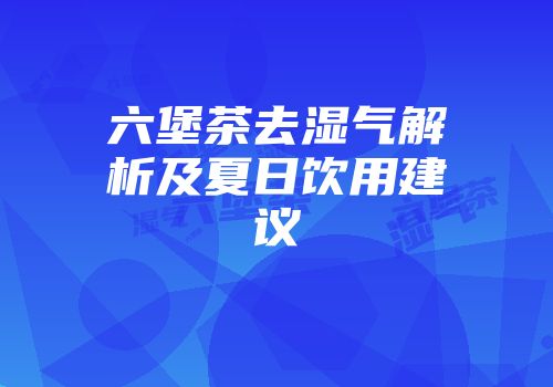 六堡茶去湿气解析及夏日饮用建议