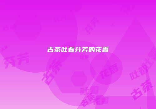 古茶吐着芬芳的花香
