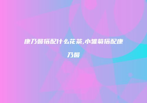 康乃馨搭配什么花茶,小雏菊搭配康乃馨
