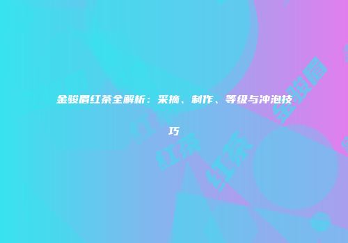 金骏眉红茶全解析：采摘、制作、等级与冲泡技巧