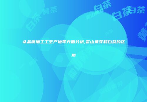 从品质加工工艺产地等方面分析,霍山黄芽和白茶的区别