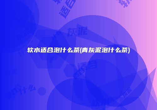 软水适合泡什么茶(青灰泥泡什么茶)