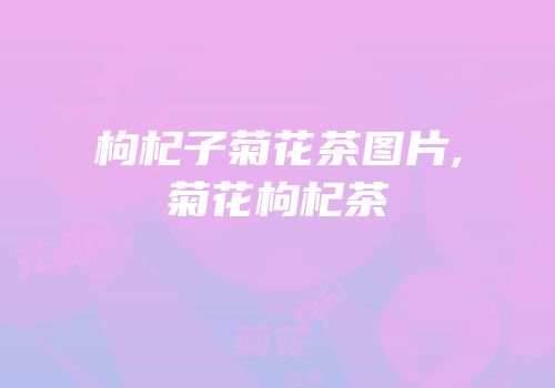 枸杞子菊花茶图片,菊花枸杞茶