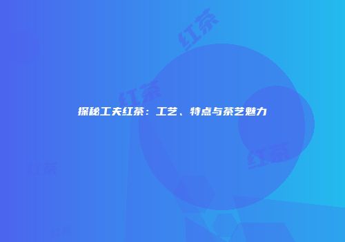 探秘工夫红茶：工艺、特点与茶艺魅力