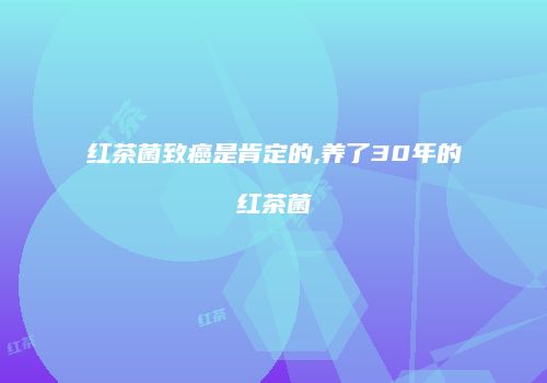 红茶菌致癌是肯定的,养了30年的红茶菌