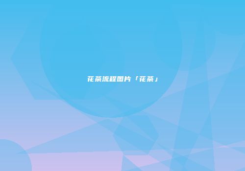 花茶流程图片「花茶」