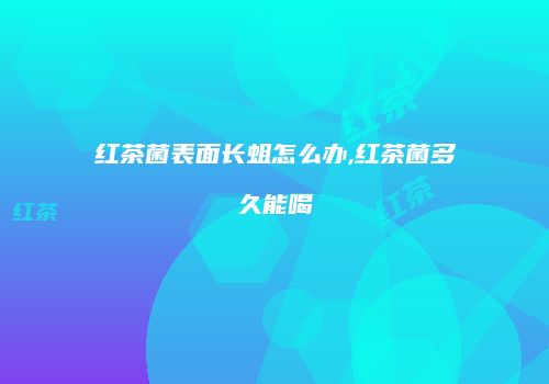 红茶菌表面长蛆怎么办,红茶菌多久能喝