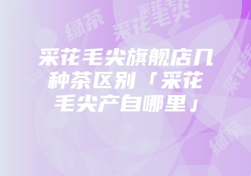 采花毛尖旗舰店几种茶区别「采花毛尖产自哪里」