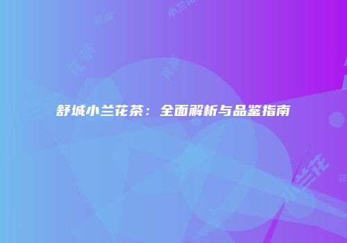 舒城小兰花茶：全面解析与品鉴指南