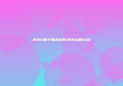 月光白属于普洱茶吗(月光白是白茶)