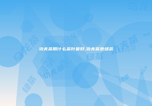 功夫茶用什么茶叶最好,功夫茶泡绿茶