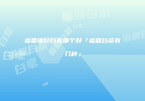 福鼎银针白毫哪个好「福鼎白茶有几种」
