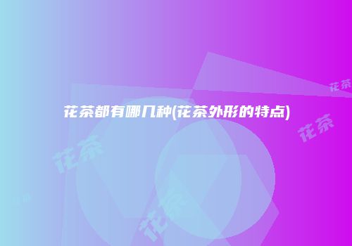 花茶都有哪几种(花茶外形的特点)