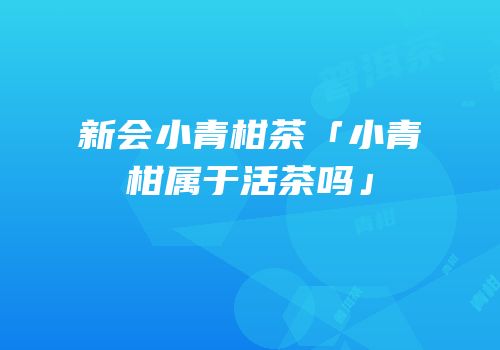 新会小青柑茶「小青柑属于活茶吗」