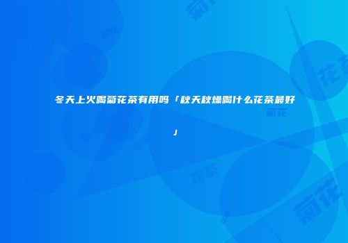冬天上火喝菊花茶有用吗「秋天秋燥喝什么花茶最好」