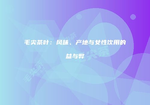 毛尖茶叶：风味、产地与女性饮用的益与弊