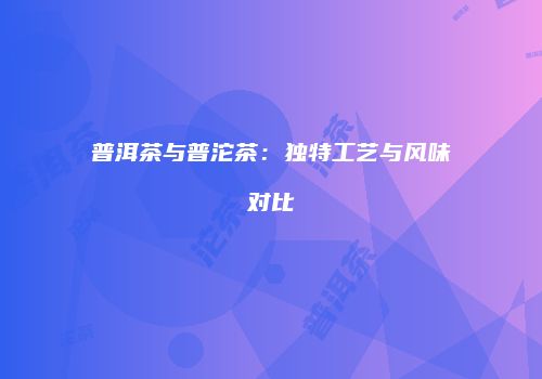 普洱茶与普沱茶：独特工艺与风味对比