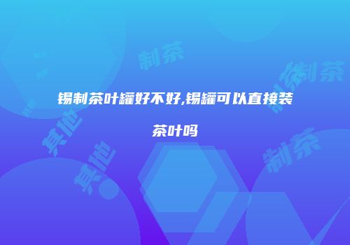 锡制茶叶罐好不好,锡罐可以直接装茶叶吗